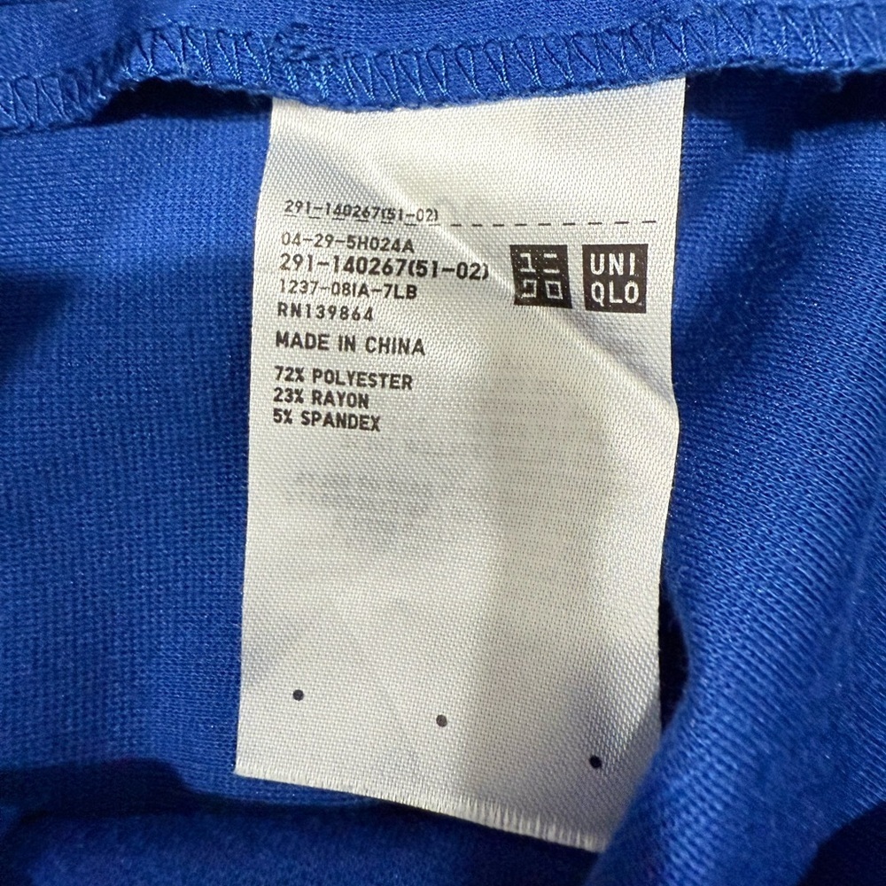 Uniqlo Women's Blue Sleeveless Sheath Dress Size XS - Picture 8 of 8